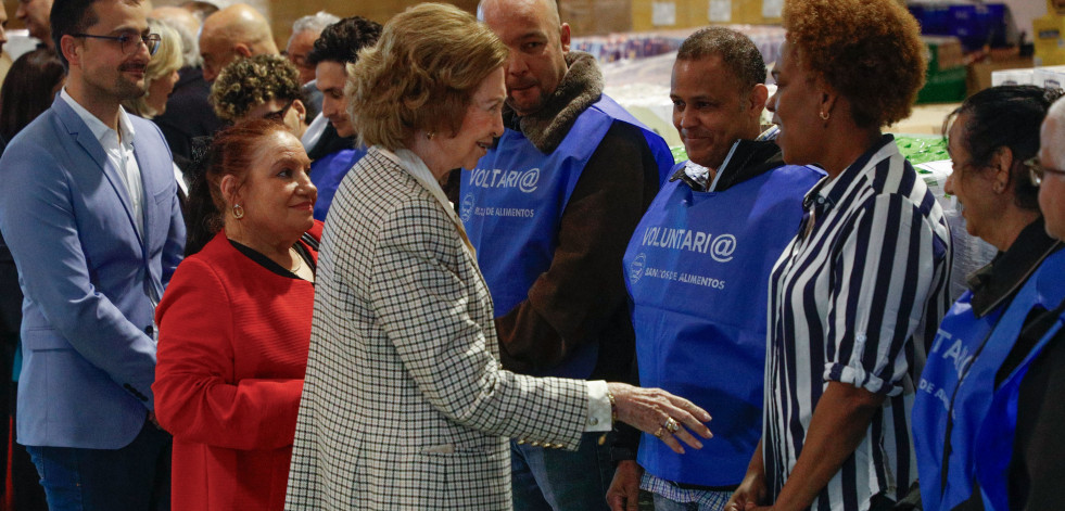 La Reina Sofía cumple el sueño del Banco de Alimentos de Lugo