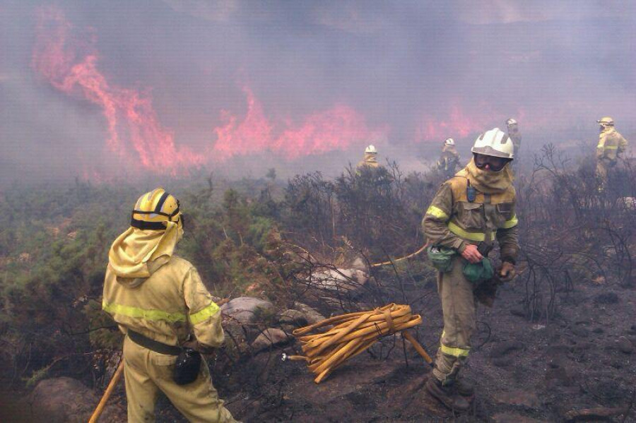 Toman declaración a una mujer por un incendio que afectó a 1,5 hectáreas de arbolado en Mazaricos