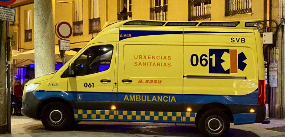 Un ciclista fallece en Santa Comba tras ser atropellado por una ambulancia
