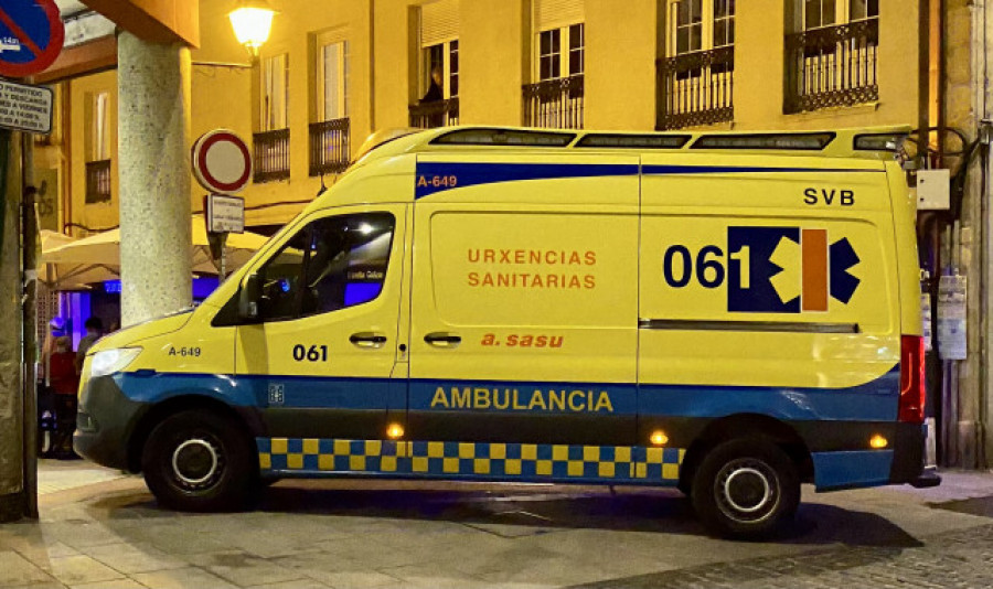 Un ciclista fallece en Santa Comba tras ser atropellado por una ambulancia