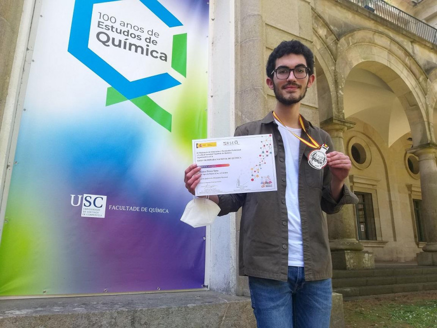 El ceense Mateo Pérez, medalla de bronce en la  Olimpiada Nacional de Química