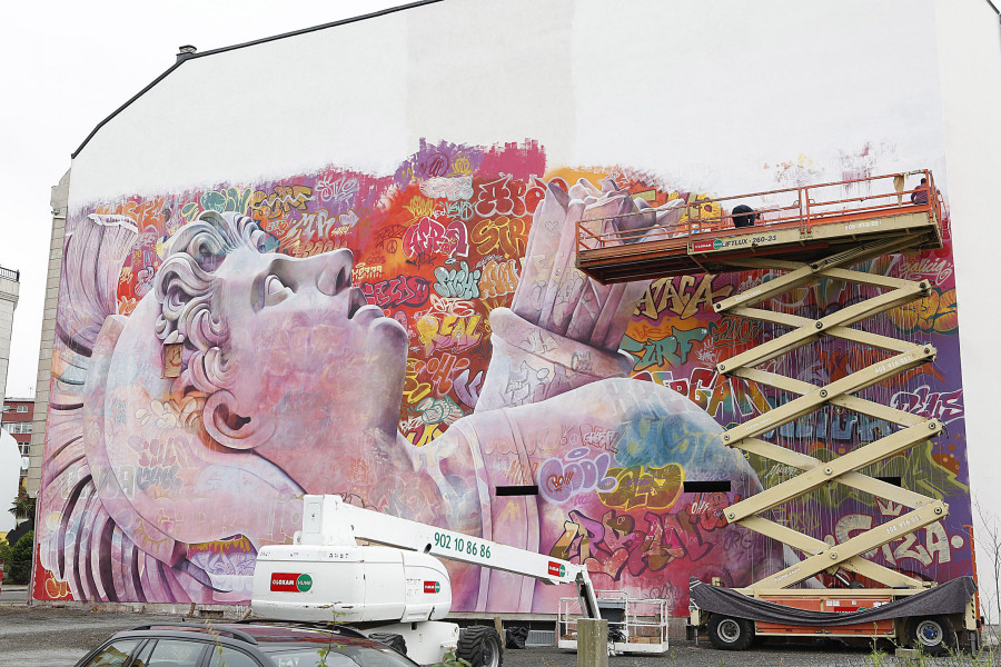 La galería de arte urbano de Carballo se enriquecerá con cinco nuevos murales