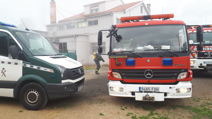 Incendio en la parrillada A Pedra de Nantón