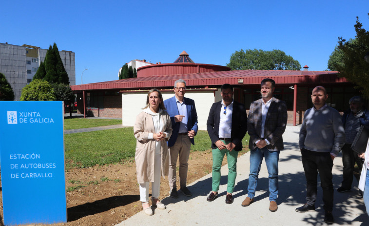 Las obras de mejora de la estación de autobuses de Carballo están casi listas