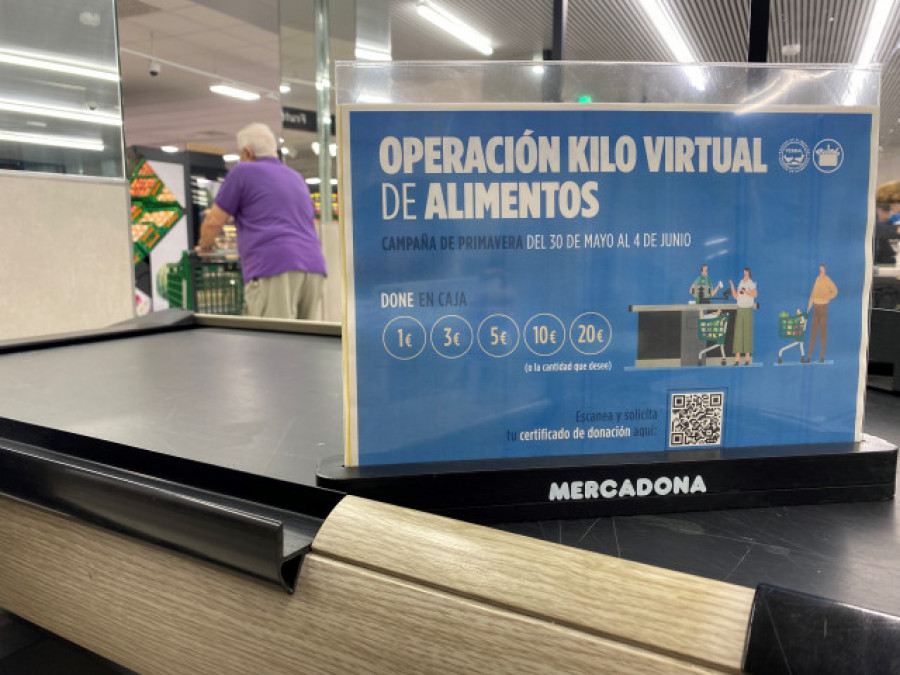 Las tiendas de Mercadona en Galicia participan en la operación Kilo 2023