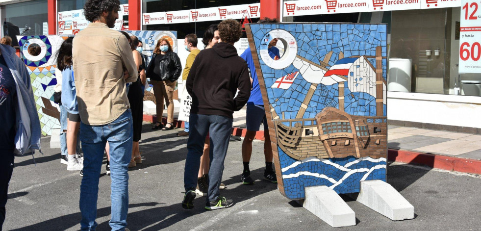 Naufragios de la Costa da Morte en murales de azulejos