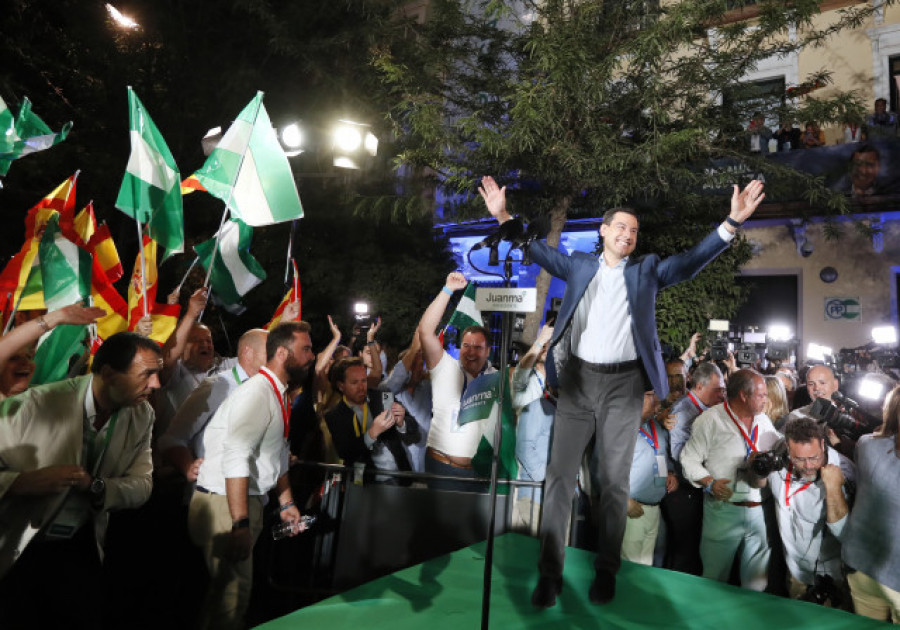 El PP arrasa en Andalucía con mayoría absoluta  y el PSOE logra  su peor resultado