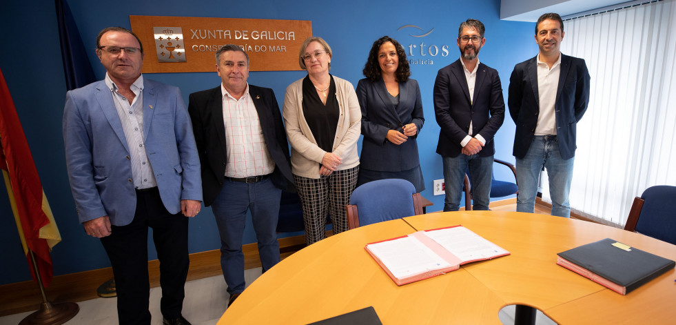Malpica firma el convenio de gestión de la pesca deportiva en el puerto