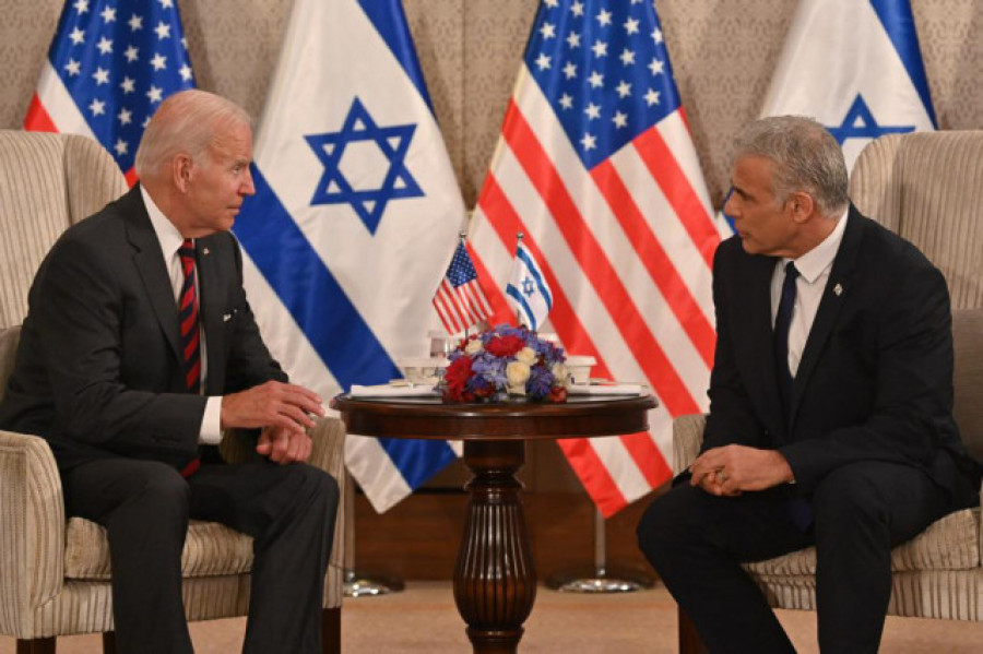 Biden y Lapid conversan sobre Irán y Arabia Saudí en su reunión bilateral