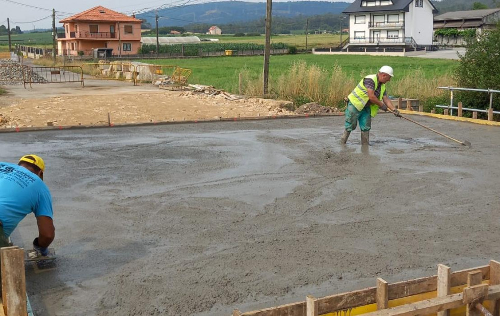 Avanza a buen ritmo el hormigonado de la ODT de la vía entre Baíñas y Dumbría