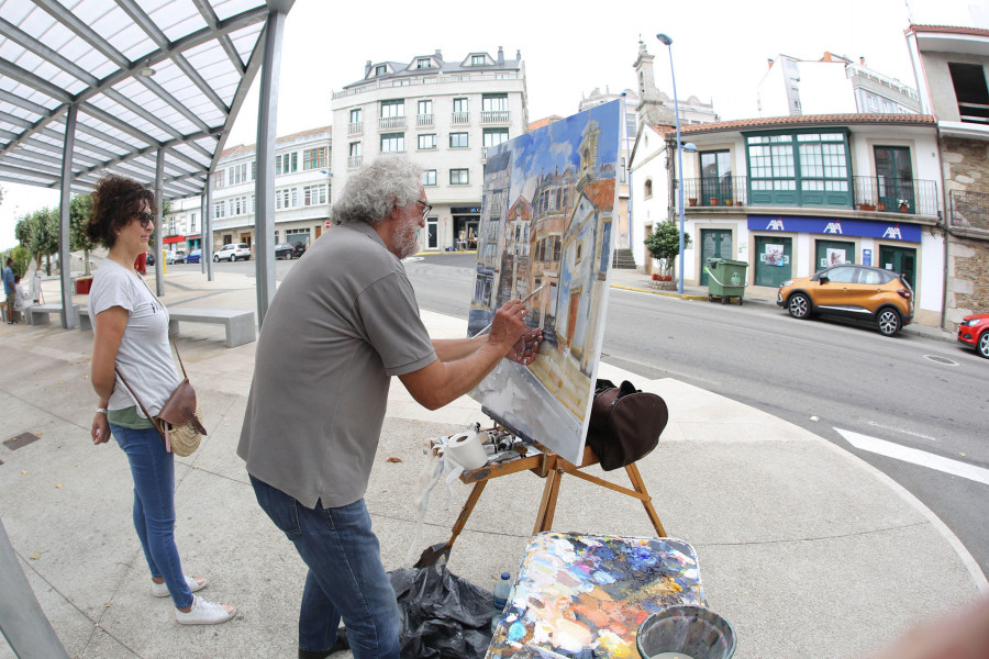 Un centenar de artistas en el certamen de pintura Álvarez de Soutomaior en Ponteceso