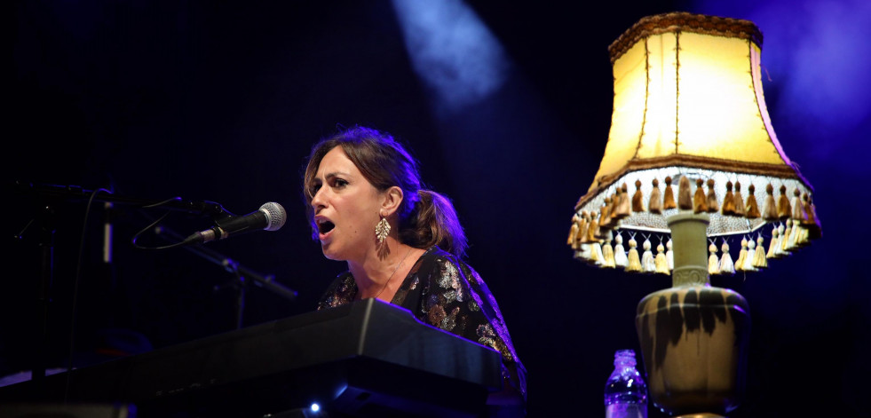 Rocío Caamaño, en la Festa da Praia do Ézaro