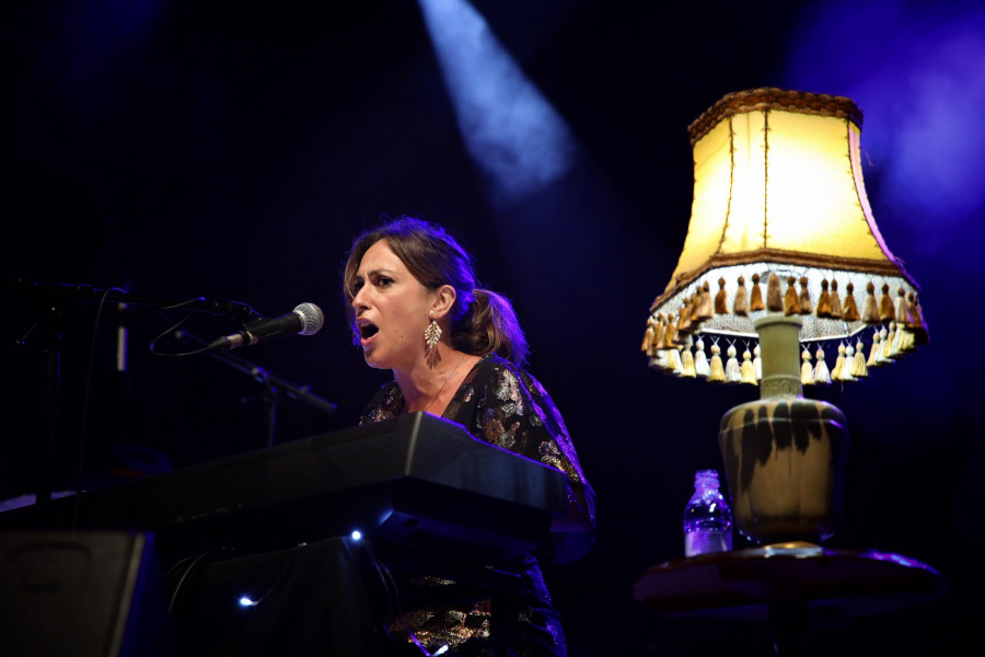 Rocío Caamaño, en la Festa da Praia do Ézaro