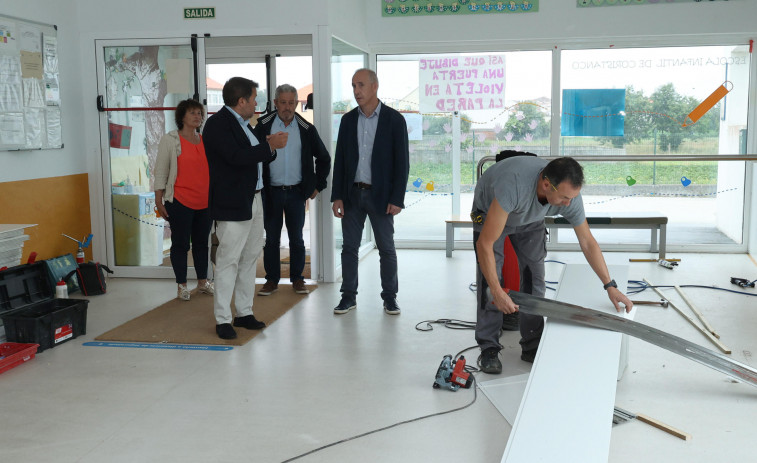 Coristanco ejecuta obras de mejora en la escuela infantil municipal