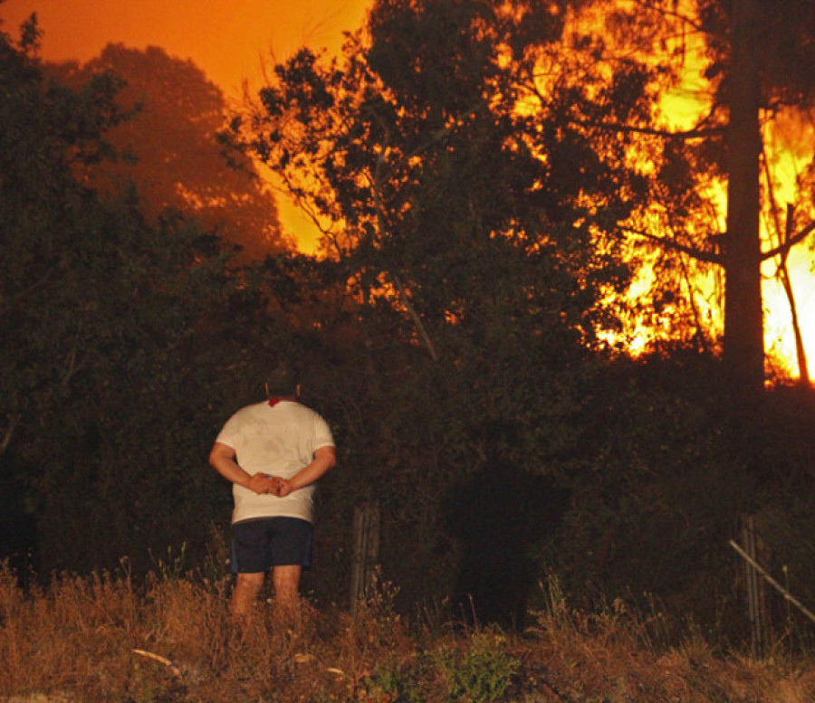 La desgracia de los incendios se ceba con los montes arousanos