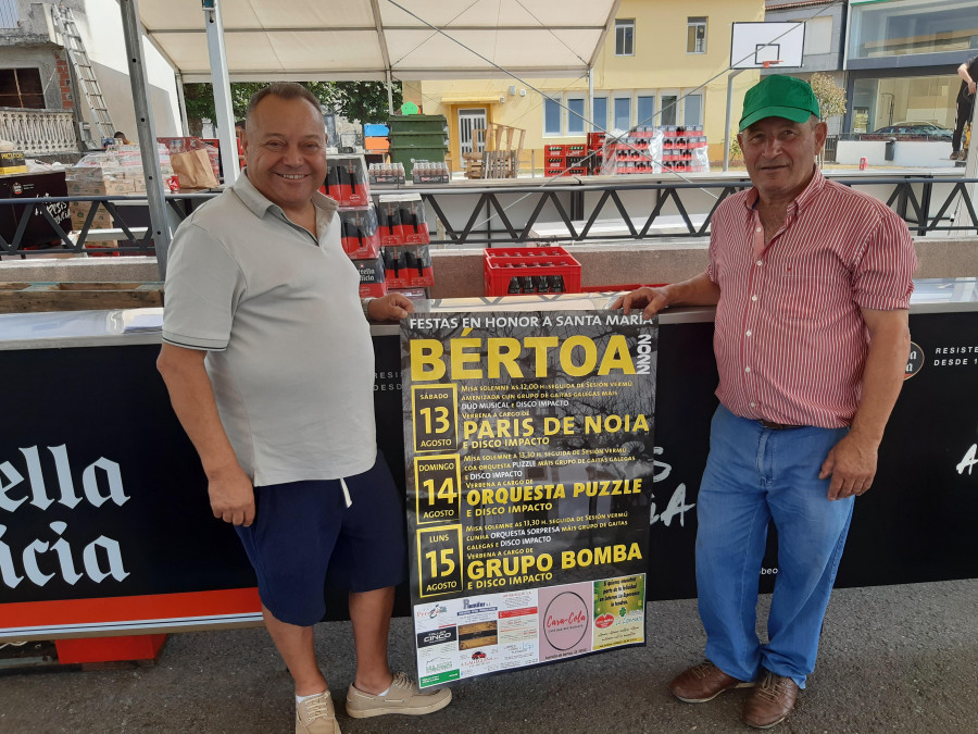 La parroquia carballesa de Bértoa se vuelca con las fiestas de Santa María