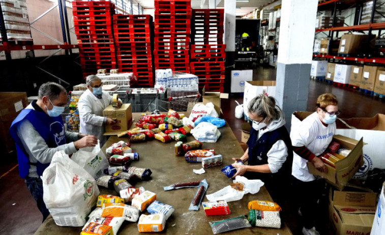 El reparto de comida de los bancos de alimentos cae un 15 % por la inflación