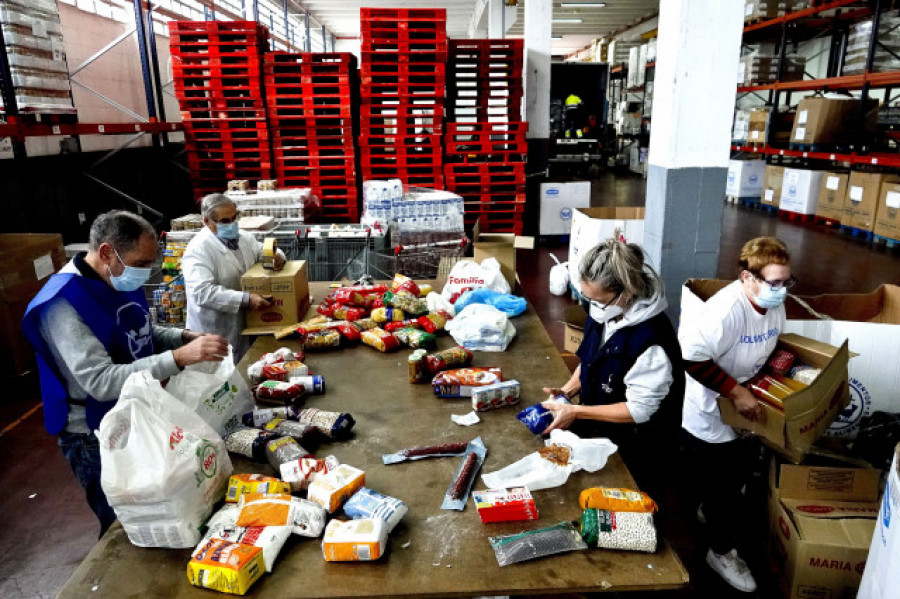 El reparto de comida de los bancos de alimentos cae un 15 % por la inflación