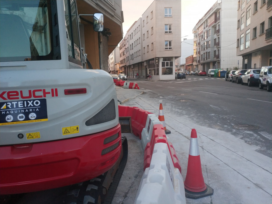 Cortes viarios por obras en Carballo