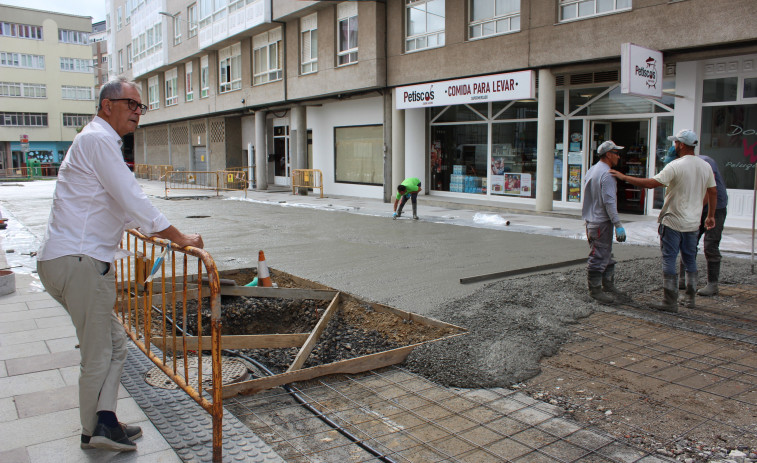La reurbanización de la calle Chile de Carballo entra en su recta final