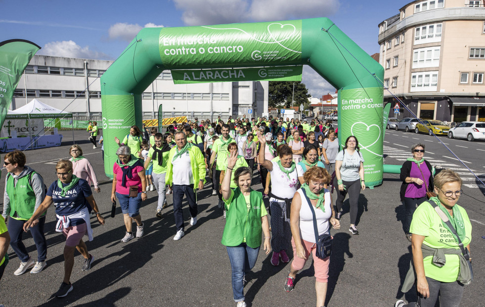 Marcha contra el cáncer en A Laracha