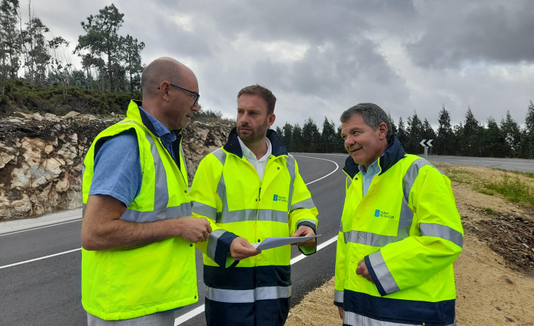 Finalizan las obras de mejora de la seguridad en la carretera entre Agrilloi y Ponteceso