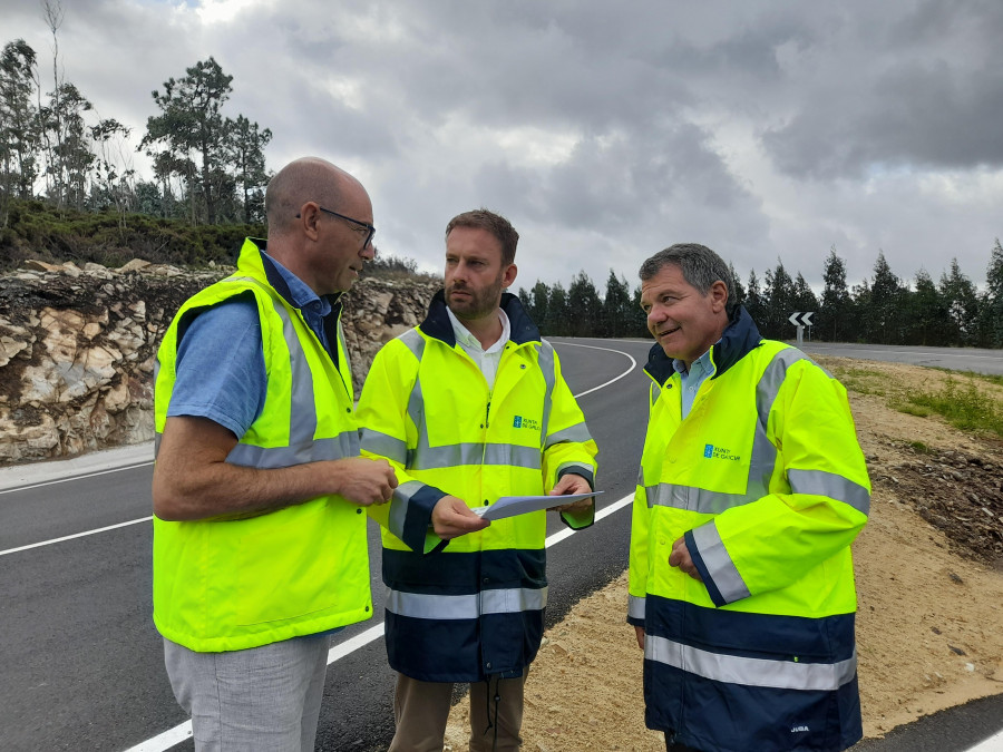 Finalizan las obras de mejora de la seguridad en la carretera entre Agrilloi y Ponteceso