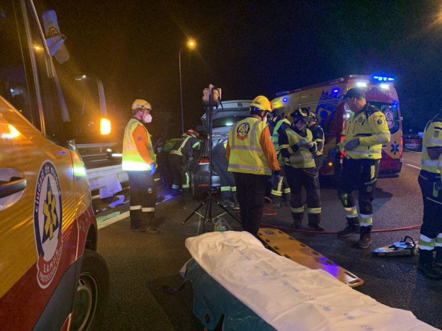 Un conductor 'kamikaze' provoca un accidente de tráfico en la A-2 en Madrid dejando cinco heridos
