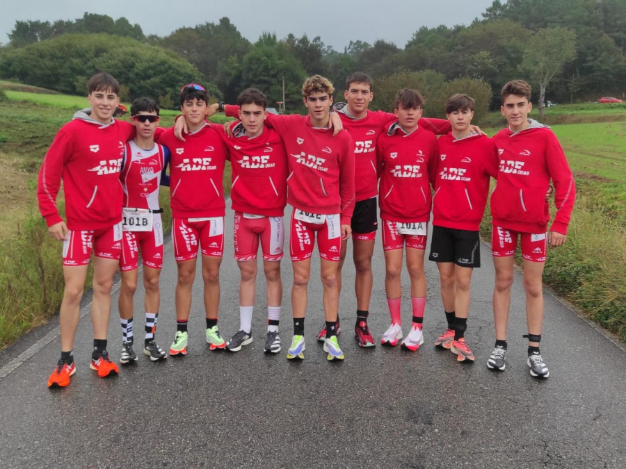 Medalla de oro para la AD Fogar en el gallego de duatlón escolar contrarreloj