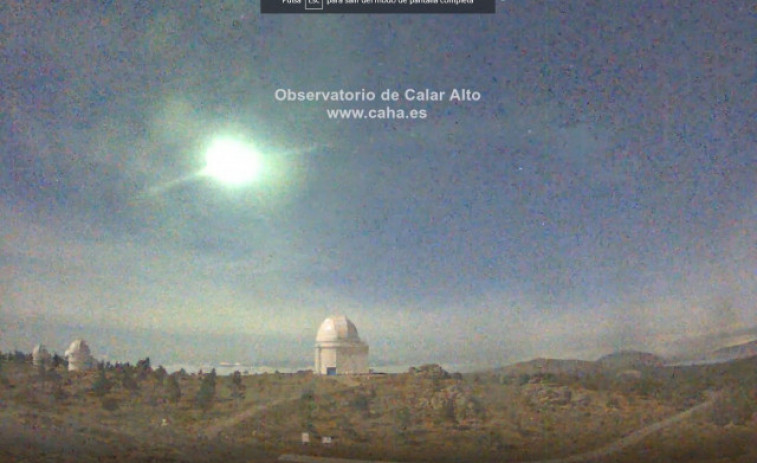 La USC calcula la trayectoria del primer meteorito registrado en Galicia