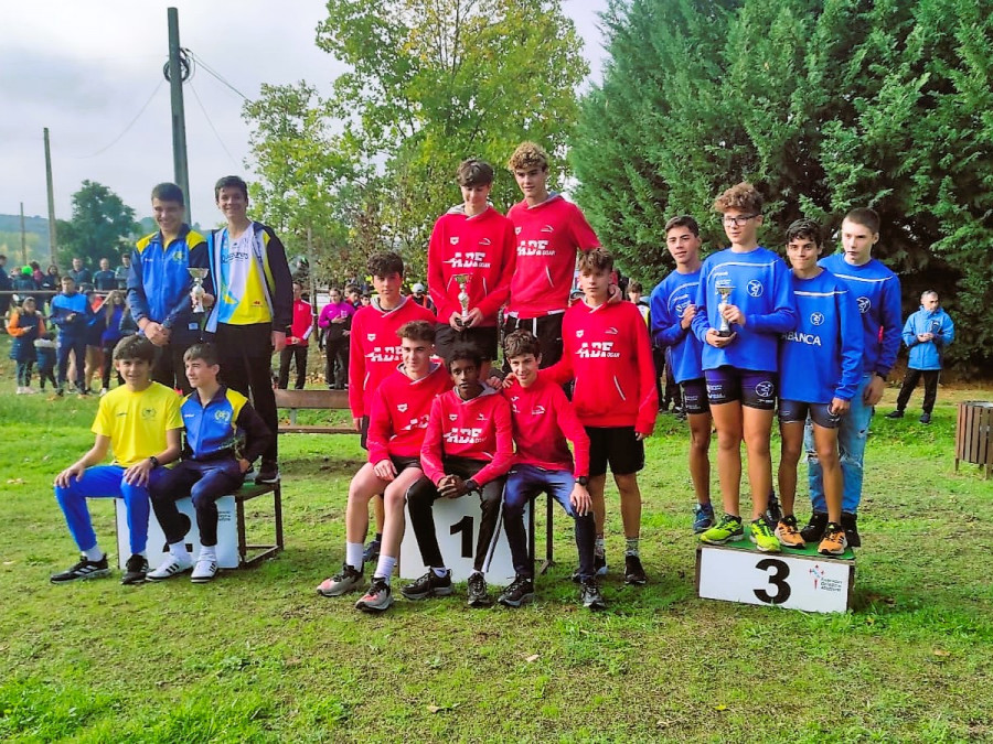 La AD Fogar gana el oro en el gallego de campo a través sub-16