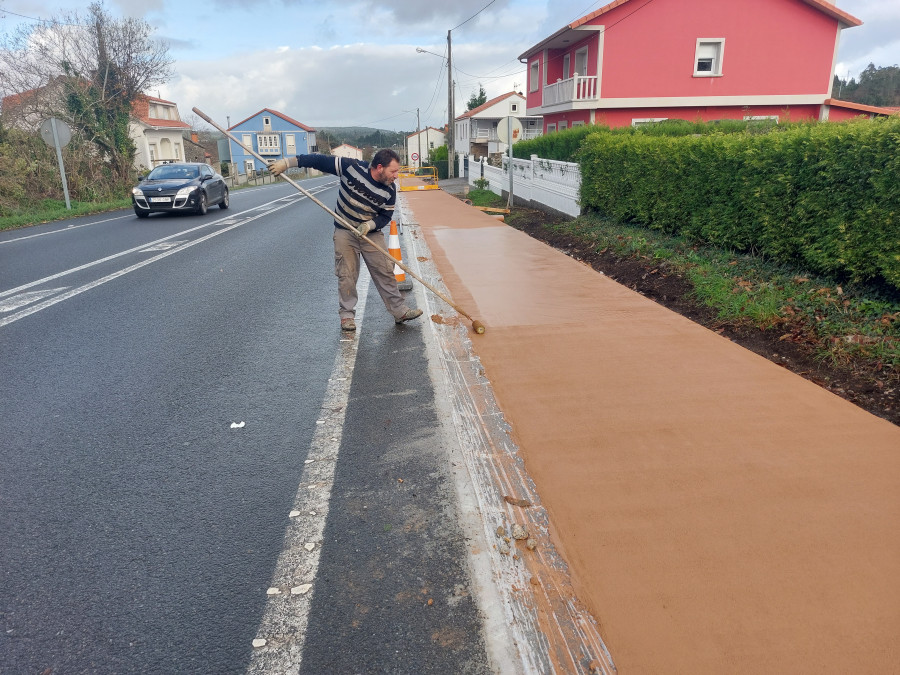 Las obras de la senda de A Piolla enfilan su recta final