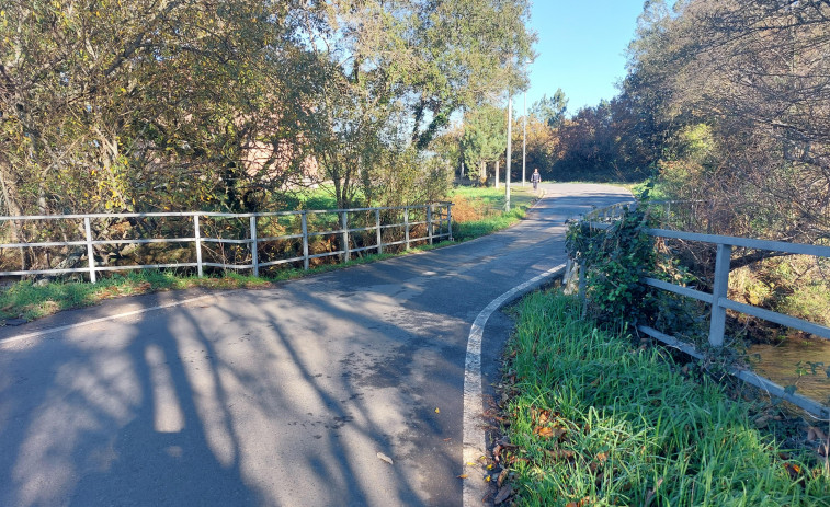 Zas invierte 128.000 euros en ampliar el puente de O Allo