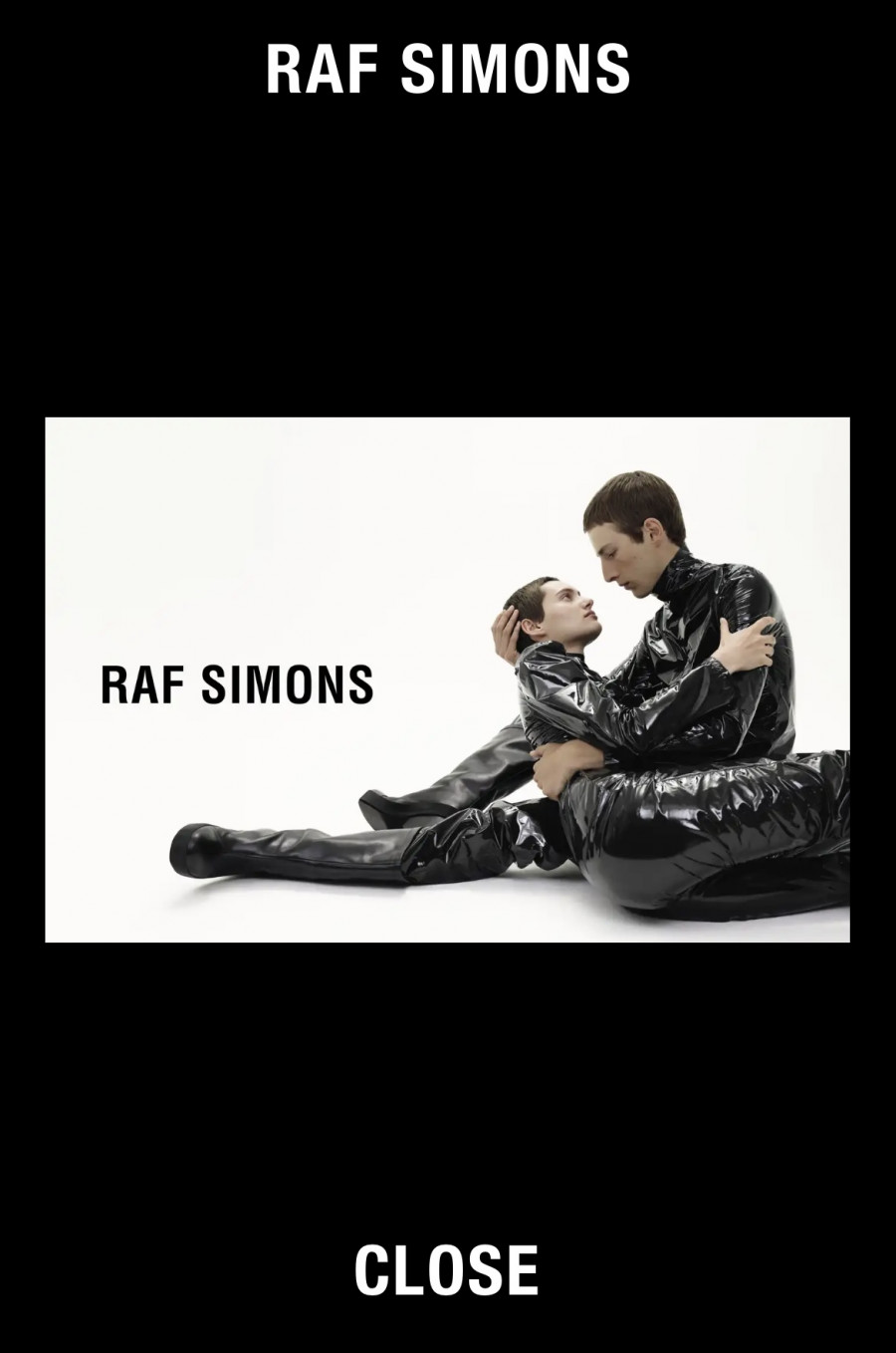 Raf Simons cierra su marca