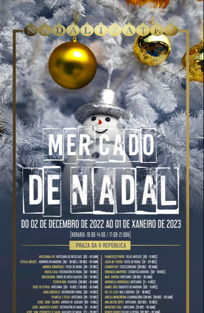 Mercado de Nadal Vilagarcu00eda 