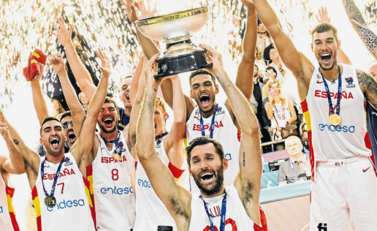 La selección española de baloncesto culmina su póker europeo