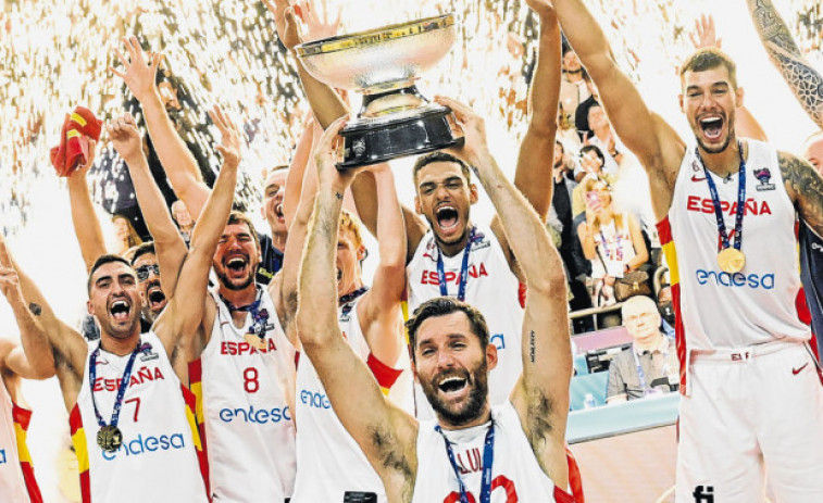 La selección española de baloncesto culmina su póker europeo