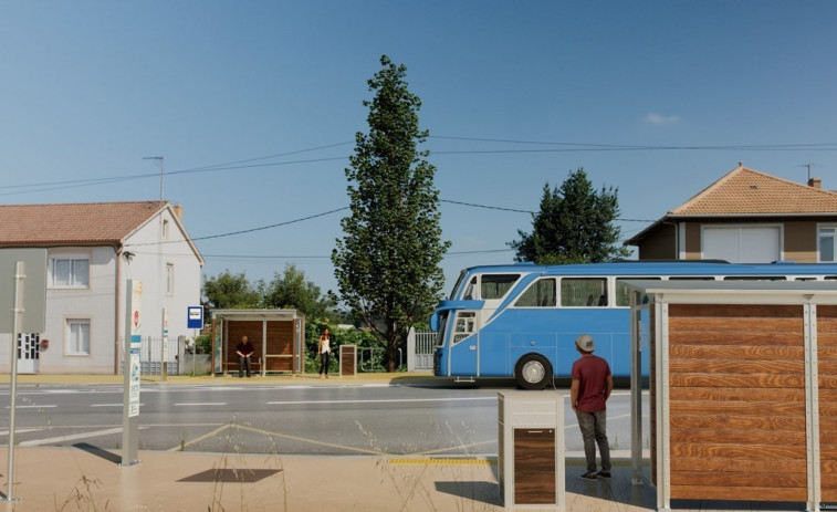 La Xunta somete a información pública la mejora de catorce paradas de autobús en la comarca