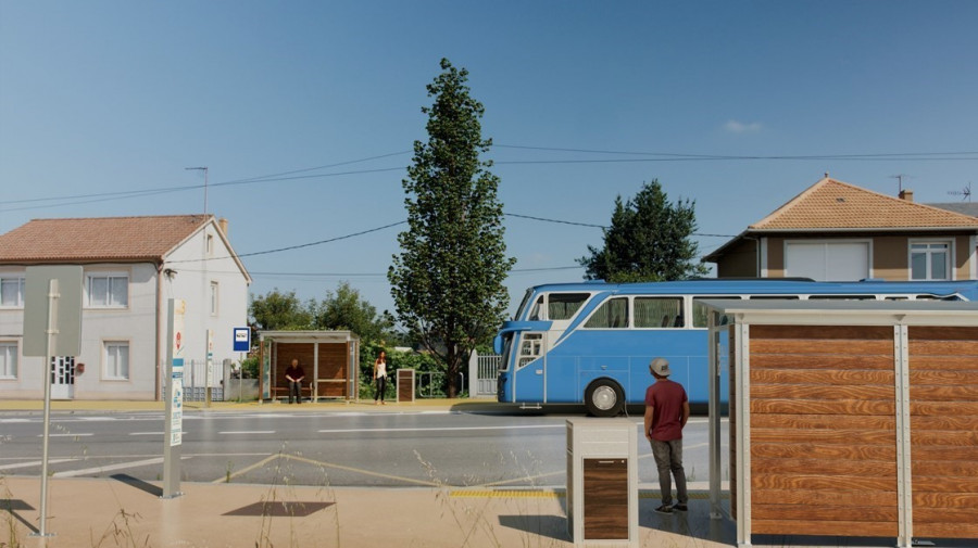 La Xunta somete a información pública la mejora de catorce paradas de autobús en la comarca