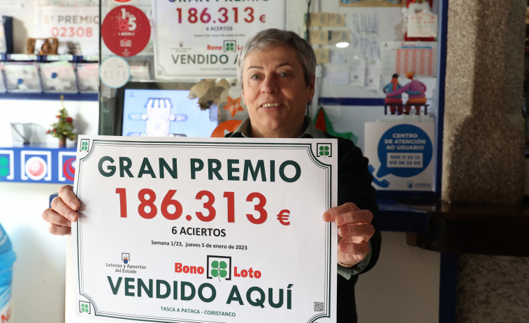 Un coristanqués gana más de 186.000 euros en el sorteo de la Bonoloto