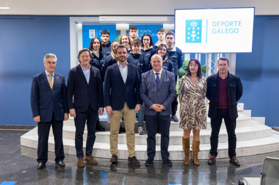 La Xunta rinde homenaje  a los patinadores gallegos