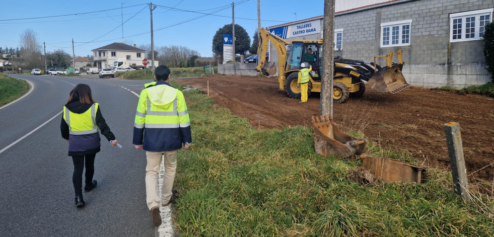 Arrancan las obras de las sendas de Montecelo y Bormoio