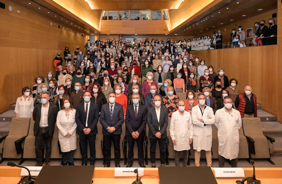 Reconocimiento a los 260 profesionales del área sanitaria de A Coruña y Cee que se jubilan