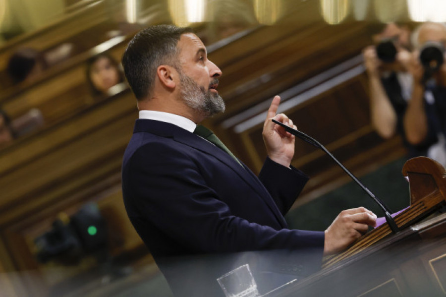 Abascal arranca la moción "ante la grave situación que atraviesa la patria"