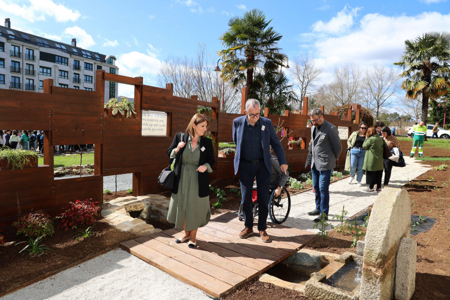 Rosalía ya tiene su jardín en Carballo