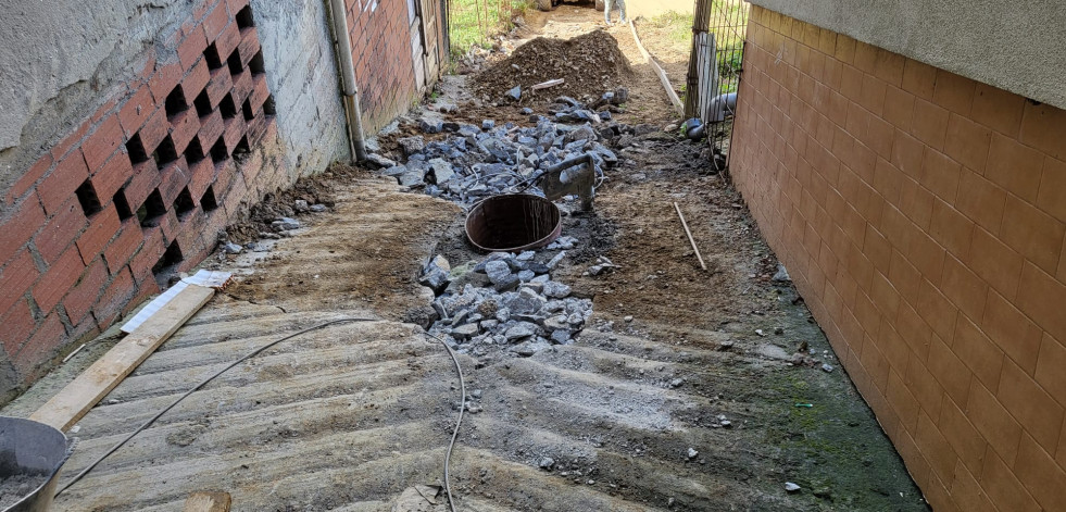 Obras en la travesía de las calles Ventorrilo, Escorial y el camino de Sorrío de Malpica