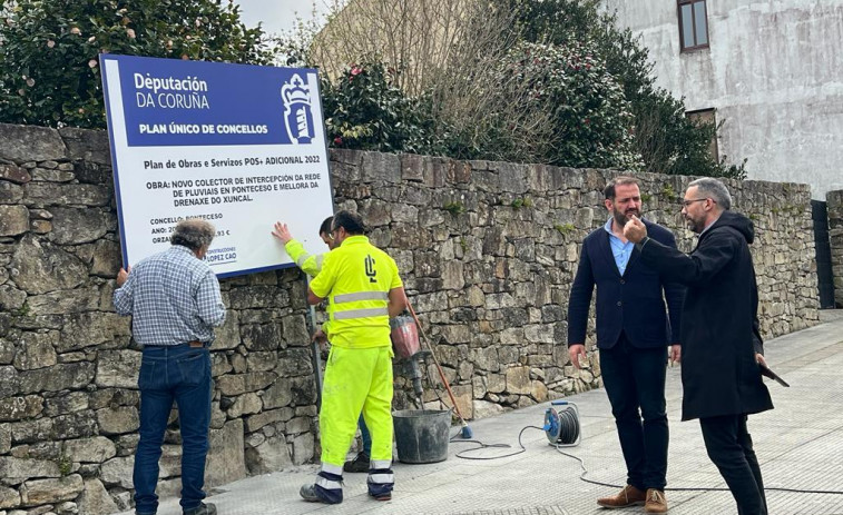 El PP de Ponteceso le recuerda al alcalde que la obra del colector de A Trabe fue propuesta por su grupo