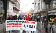 Movilización de las trabajadoras del SAF en Carballo