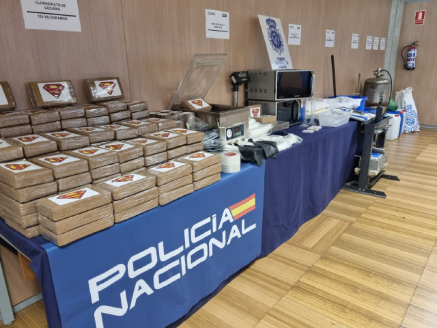 Desmantelado en Pontevedra el mayor laboratorio de Europa de procesamiento de cocaína