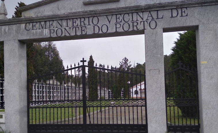 Los vecinos de Ponte do Porto denuncian graves destrozos en el cementerio de A Grixa